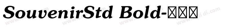SouvenirStd Bold字体转换